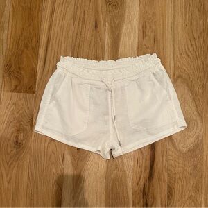 Women's White Casual Shorts